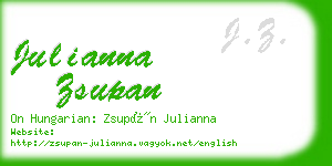 julianna zsupan business card